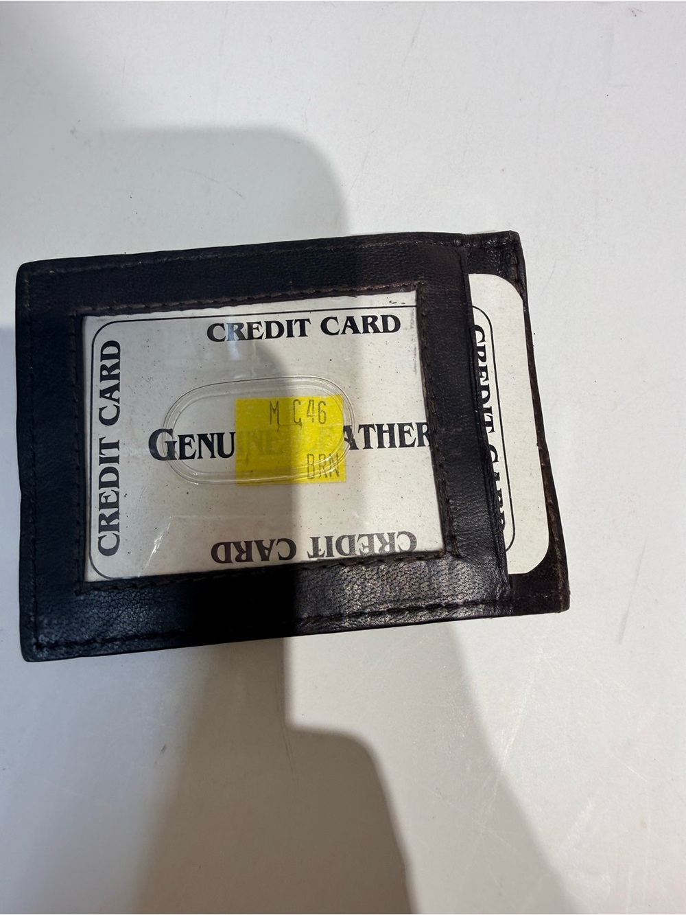 Genuine Leather Black Card Holder